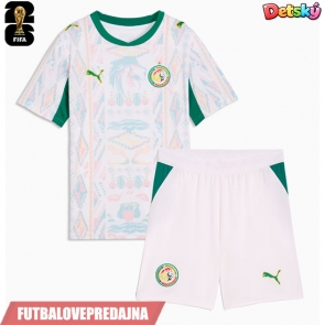 Lacne Dětský Futbalové dres Senegal MS 2026 Krátky Rukáv - Domáci (+ trenírky)